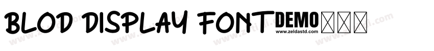 blod display font字体转换